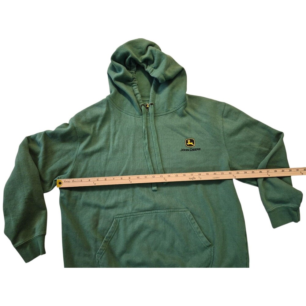 John Deer Tractor Hoodie L Green Ranch Farm Family Heritage - Picture 3 of 7